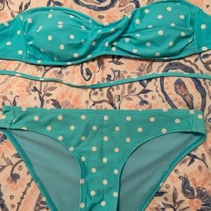 Blue Polka Dot Swim Suit
